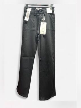 BAMBOO Black Soft-Rayon Denim Pants